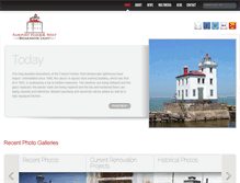 Tablet Screenshot of fairportharborwestlighthouse.com